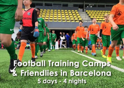 Campamento de entrenamiento y amistosos en Barcelona